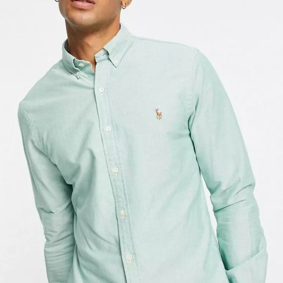 Ralph Lauren Other - Polo Ralph Lauren icon logo classic fit shirt button down in mint green (XL)